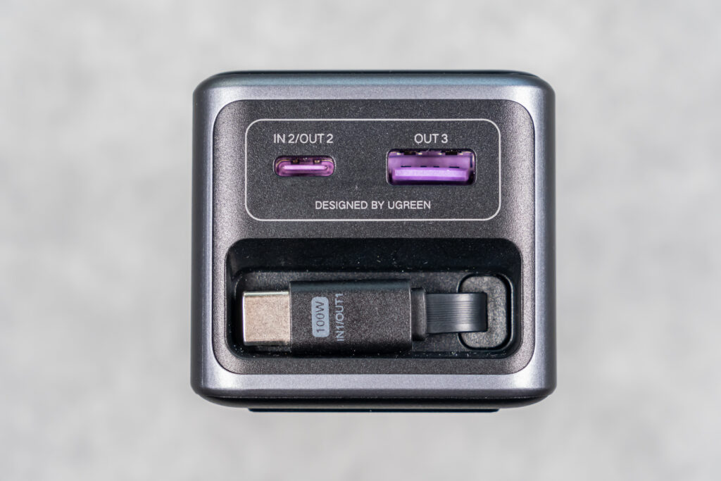 UGREEN Nexode 巻き取り式 USB-Cケーブル内蔵 モバイルバッテリー 20000mAh 165W