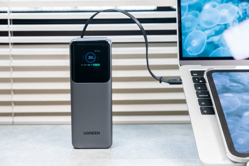 UGREEN Nexode 巻き取り式 USB-Cケーブル内蔵 モバイルバッテリー 20000mAh 165W