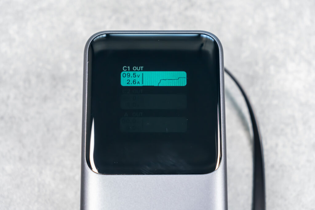 UGREEN Nexode 巻き取り式 USB-Cケーブル内蔵 モバイルバッテリー 20000mAh 165W